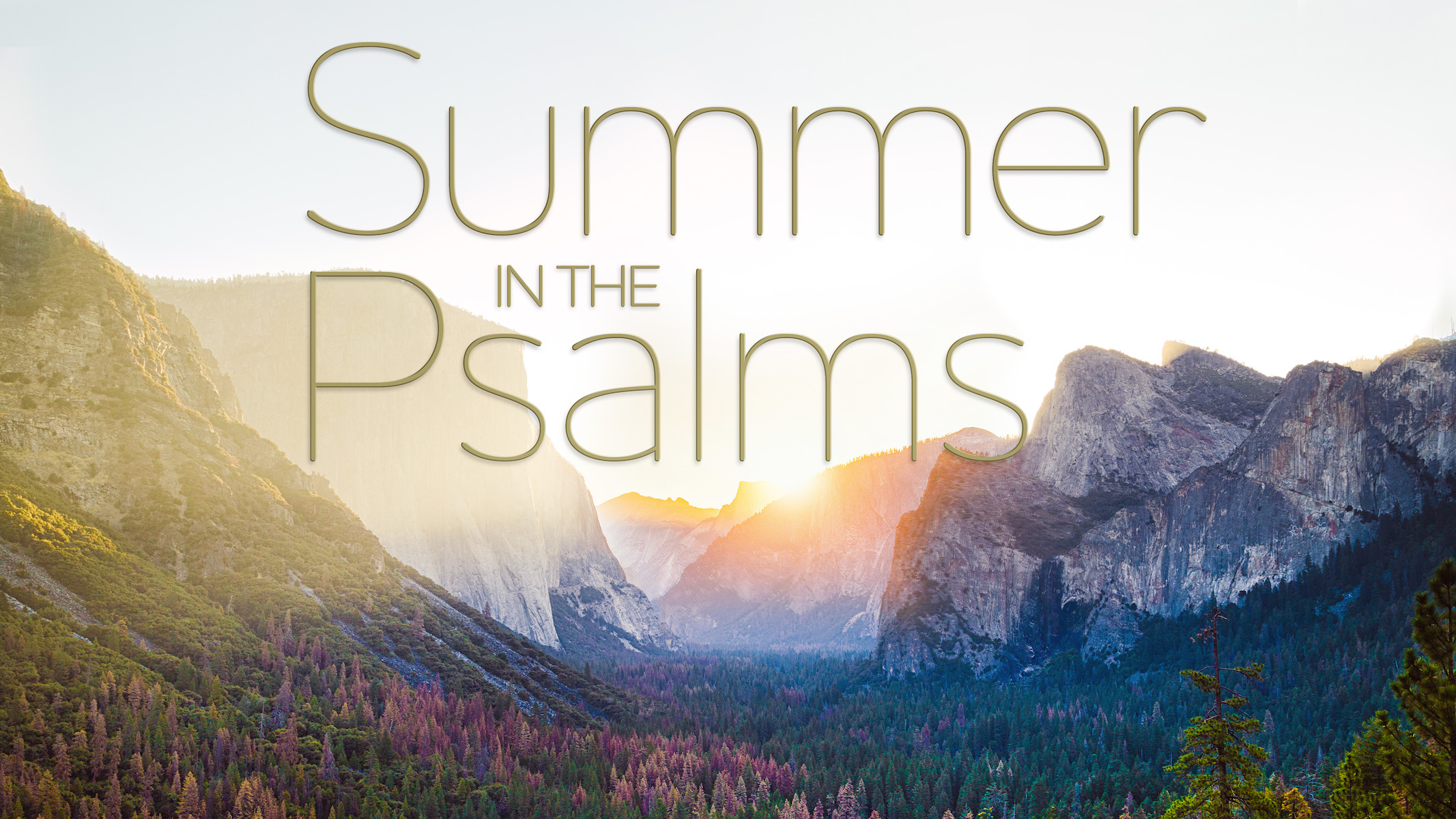 Sermon Series Summer in the Psalms Bible Center Church